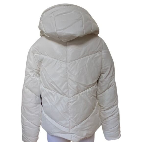 Marc New York Performance Vegan Leather Puffer Jacket Winter White Size Medium - Picture 13 of 17